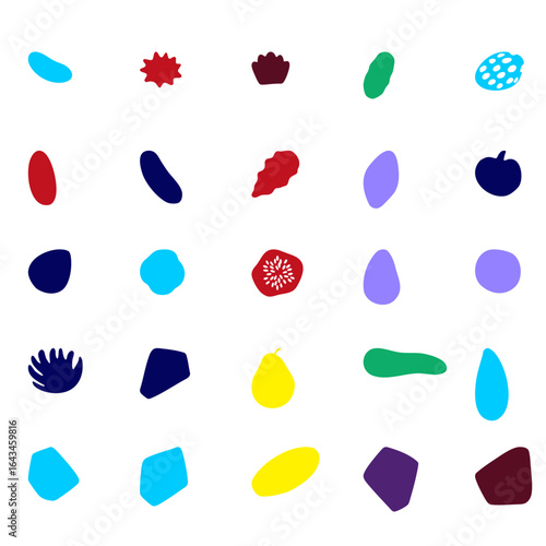 a variety of fruits and vegetables are arranged in a circle