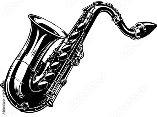  Saxophone Silhouette
