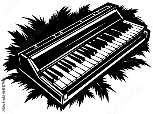Piano Keyboard Silhouette