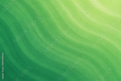 Green Gradient Wavy Abstract Background with Soft Texture