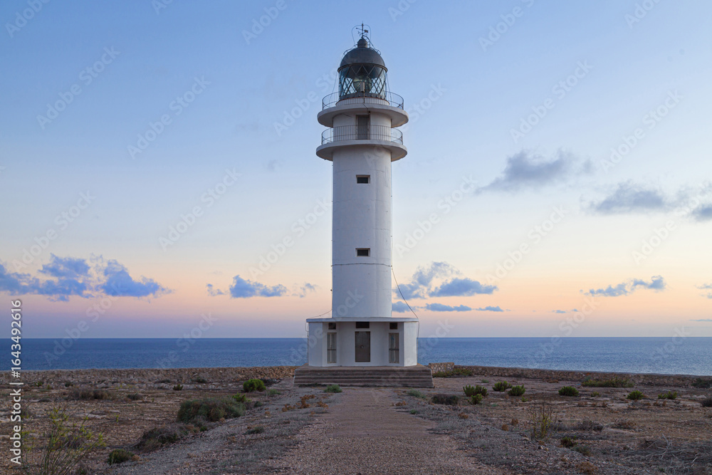 Cap de Barbaria Lighthouse at Dusk Cap de Barbaria Lighthouse at Dusk