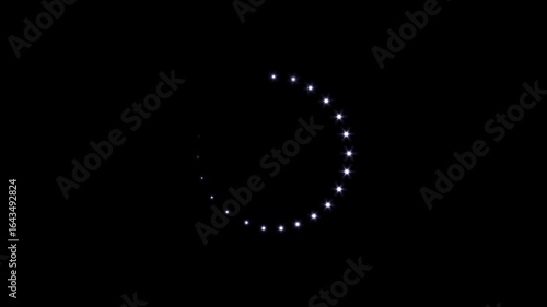 Wallpaper Mural "Twinkling stars and glowing sparkles animation on deep black background, featuring gold and white shimmering lights, magical glitter night sky scene in high quality 4K" Torontodigital.ca