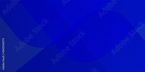 Abstract blue background with glowing geometric lines. Modern blue gradient square shape design. Futuristic technology concept. Suit for brochure, corporate, website, poster, banner, cover modern