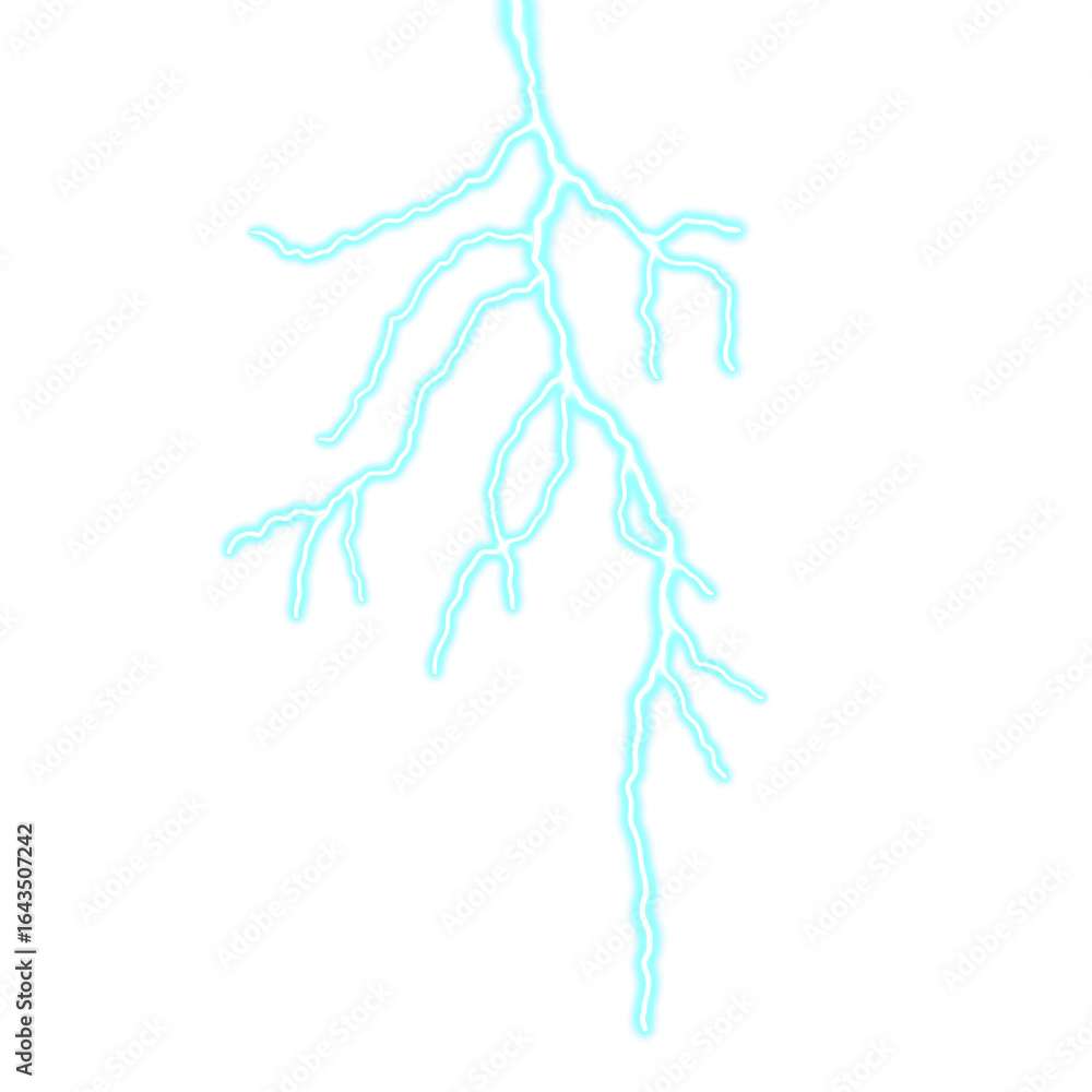 Fototapeta premium Thunder and lightning natural phenomenon png picture