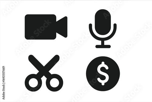 Tools for content creation used in multimedia production and editing for online platforms and digital storytelling