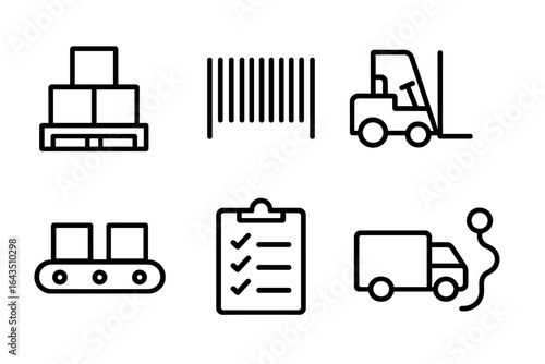 Warehouse operations including loading, unloading, and inventory management processes