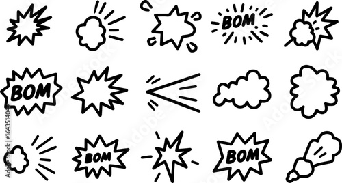 Vector icon set for set web on transparent background