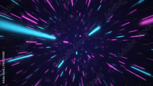 Wallpaper Mural Abstract Hyperspace Travel Through Neon Light Streaks Fast Glowing Pink and Blue Lines Warp Effect Futuristic Digital Space Tunnel Background Motion Graphics  Torontodigital.ca