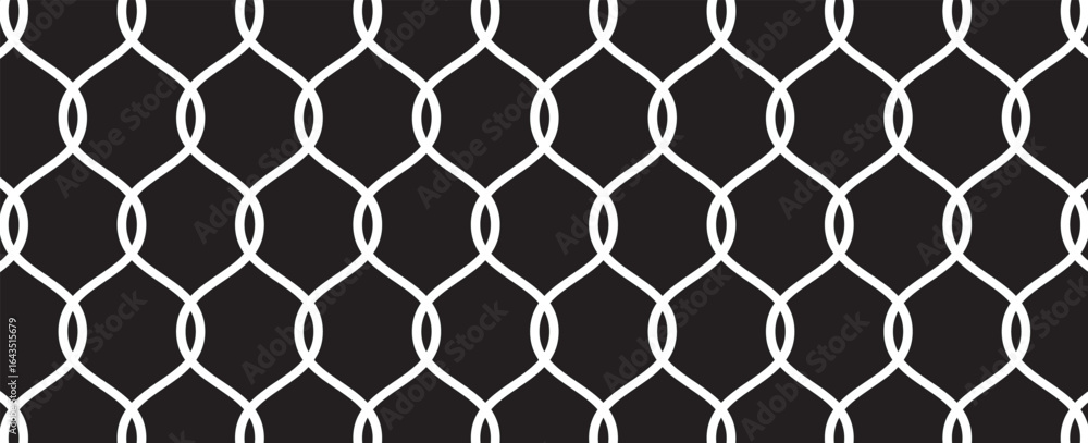 Fototapeta premium Net pattern close up. Rope net . Soccer, football, volleyball, tennis and tennis net pattern. Fisherman hunting net rope texture