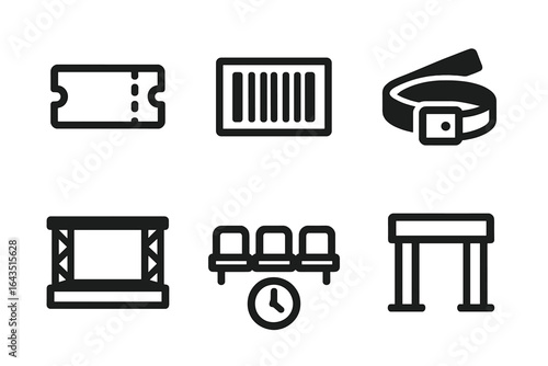Tickets, seating, and equipment for an event in a public venue during daytime hours