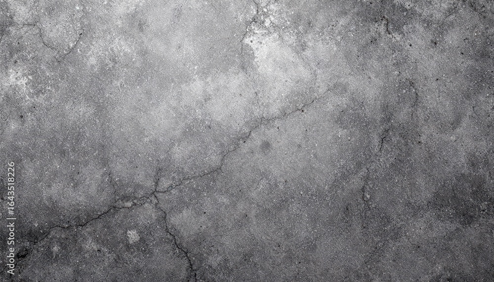 Fototapeta premium A close-up view of a cracked, gray concrete surface, showcasing the texture and imperfections of the material.