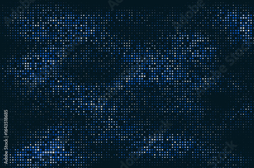 Lively Halftone Vector Abstract Design	