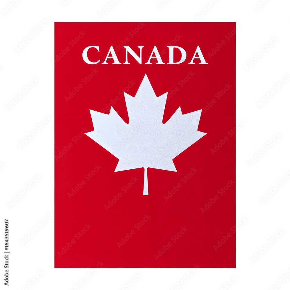 Fototapeta premium Canada day celebration with maple leaf isolated on transparent background