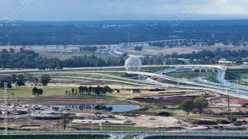 M12 Motorway Badgerys Creek under construction. Badgerys Creek, NSW