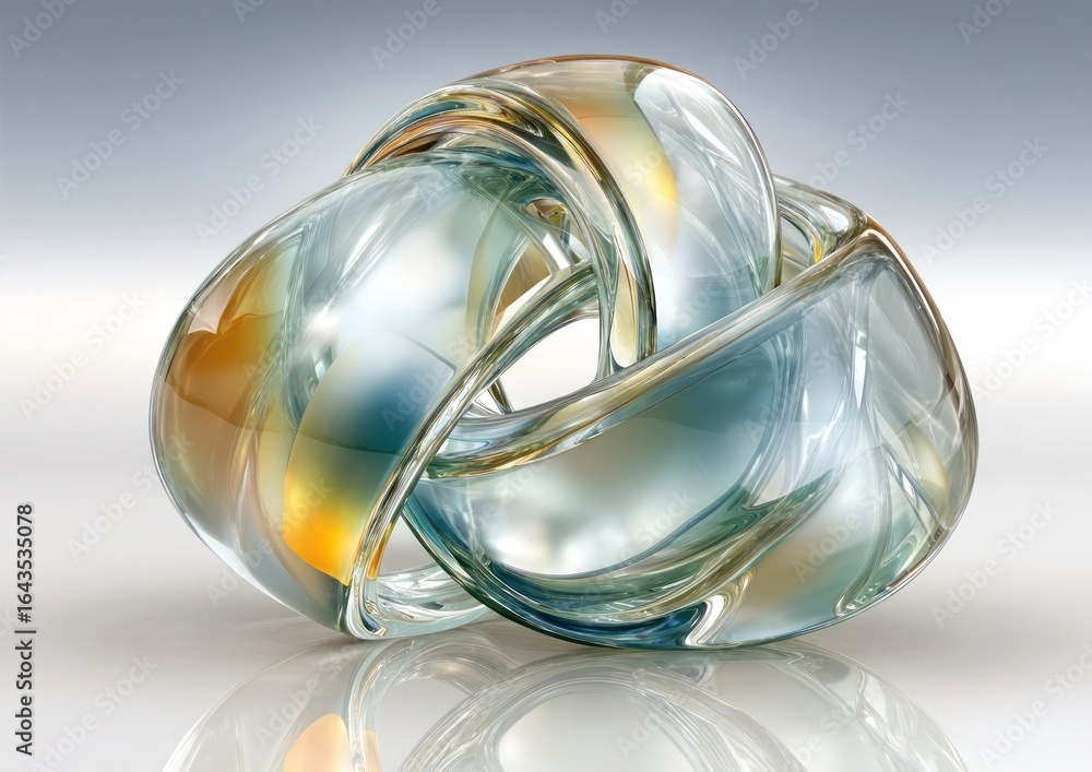 Obraz premium Abstract glass knot