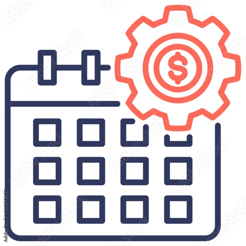 Fiscal Dual Tone Icon