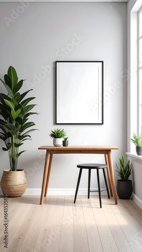 A minimalist, modern workspace