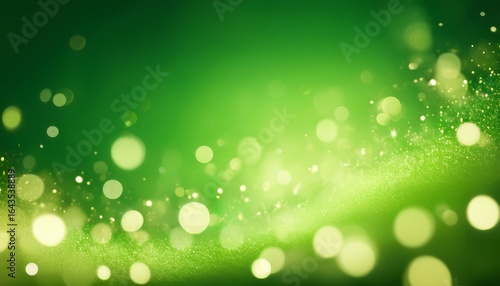 bokeh random particles creating a luminous effect on bright green background bokeh random particles with bokeh on green screen
