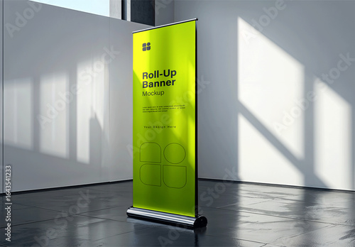 Roll Up Banner Mockup Template