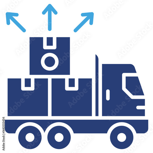 Distribution Two Color Icon