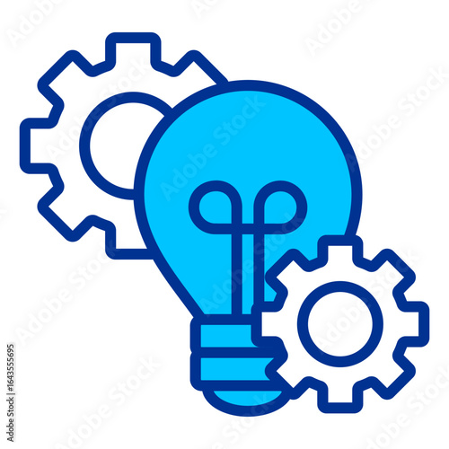 Lightbulb Simple Icon Vector Illustration Concept