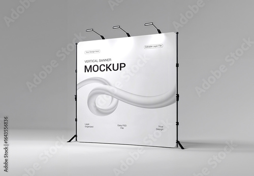 Vertical Banner Mockup Design
