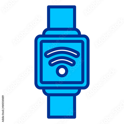 Smartwatch App Simple Icon Vector Illustration Concept