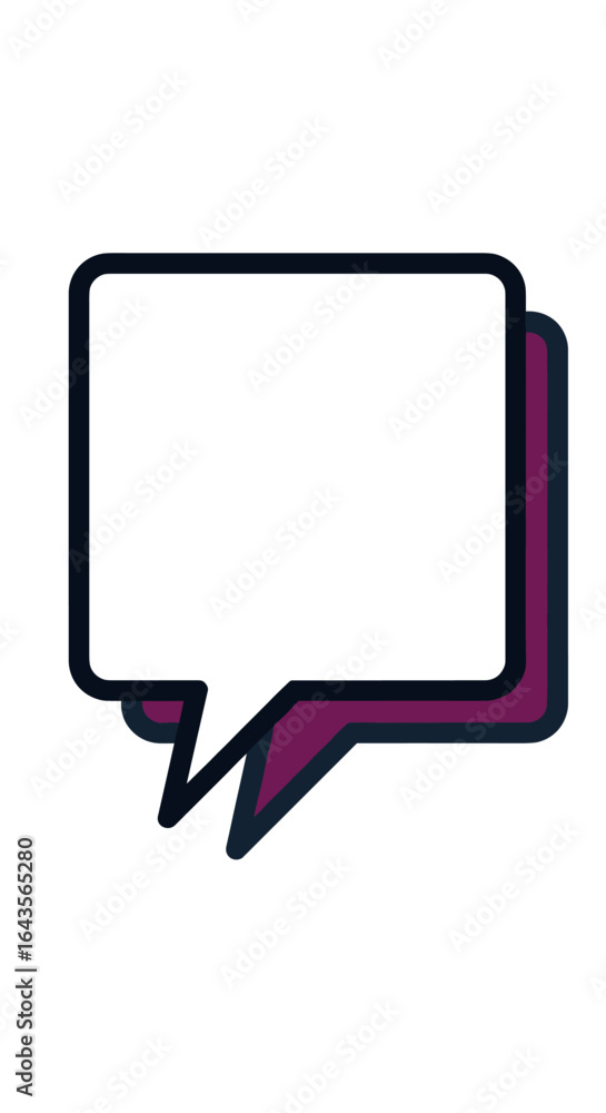 Fototapeta premium This simple speech bubble icon is perfect for all your design needs