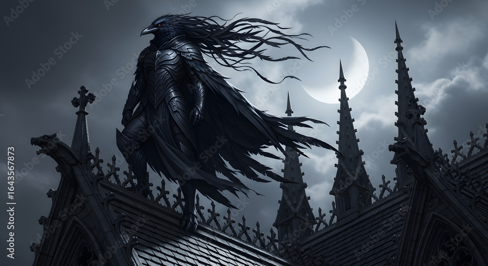 Fototapeta premium raven , blood raven