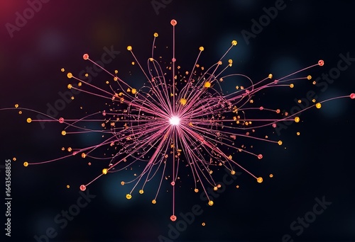 Feynman Diagram Particle interactions are visualized as they occ