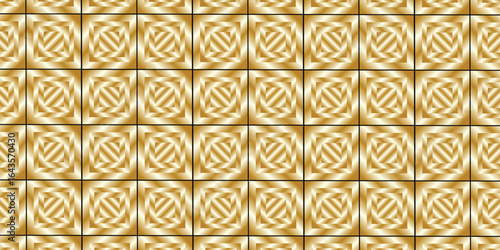 and golden Geometric ornament for wedding invitation, envelope, greeting or business cards, Template for paper cut, printing, engraving wood, metal.