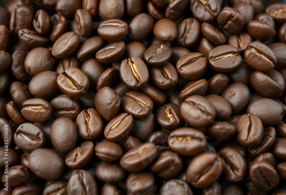Fototapeta premium Roasted Coffee Beans A deep rich aroma with notes of chocolate n