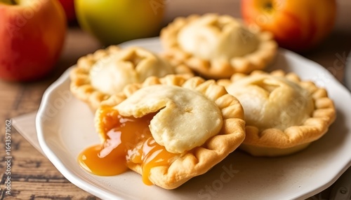 Salted Caramel Apple Hand Pies Portable individual sized pies fi