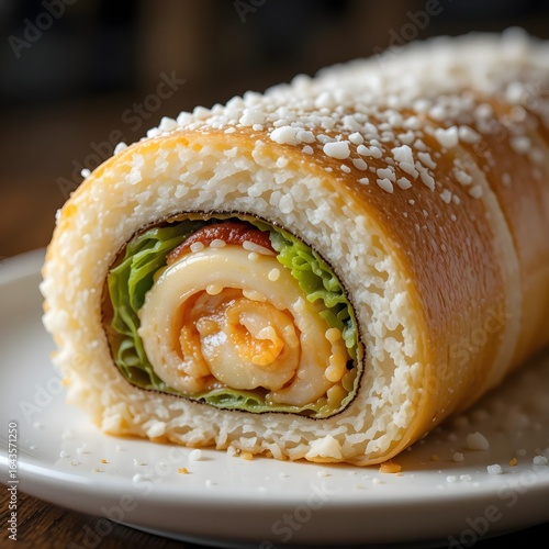 Wallpaper Mural sushi roll on a plate Torontodigital.ca