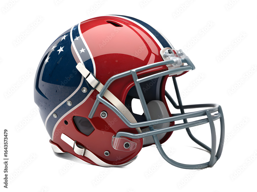Fototapeta premium football helmet isolated on white background