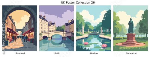 Romford, Bath, Harlow, Nuneaton UK Collection