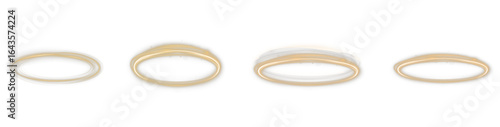 Shine, frame, circle, neon, round PNG ring with gold glow and sparks. This PNG Overlay on transparent background creates a modern, electric, futuristic light effect for design and tech art.