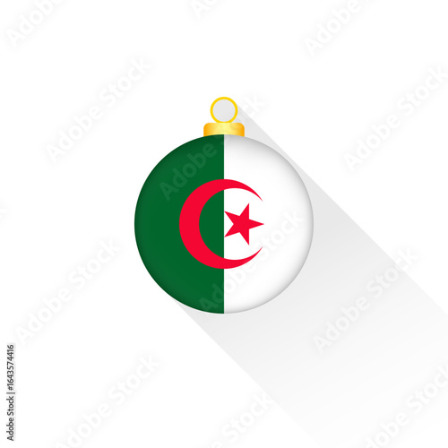 Free Download Algeria National Flag Christmas Decoration. - GFXLoad