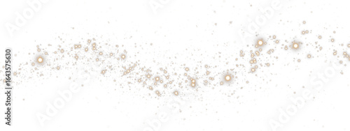 Sparkle, powder, bokeh, glitter, gold dust PNG with festive spray and glam shine. Christmas stardust PNG on transparent background. Overlay for party, luxury card, or celebration explosion effect.