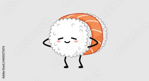 This Adorable Dancing Sushi Character is Guaranteed to Brighten Your Day with its Infectious Joy and Playful Moves