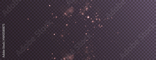 Light bokeh red glow sparkle abstract PNG, luminous glitter PNG for festive luxury style. Ideal Overlay for transparent backgrounds, winter events, and celebration visuals.