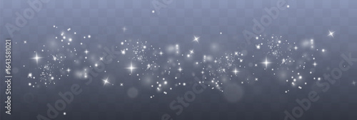 Bokeh whiteabstract glow light glitter PNG, bright shimmer PNG for holiday magic. Overlay decoration on transparent background adds elegance to party and winter themes.