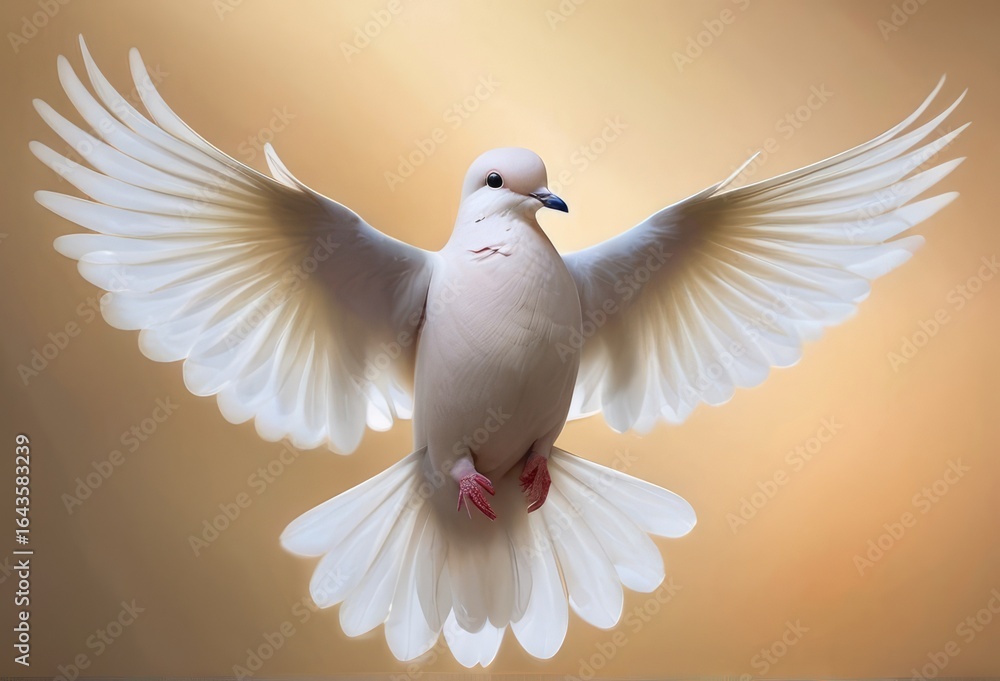 Fototapeta premium Dove A symbol of peace love and purity representing the gentle a