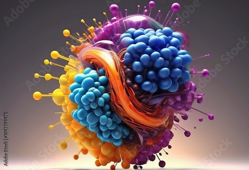 Feeling Fusion Atoms of different colors colliding and fusing re