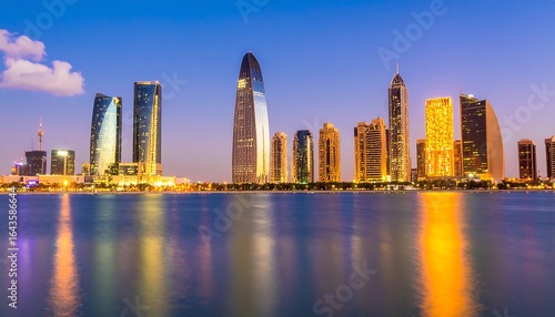 Wallpaper Mural City skyline at twilight Torontodigital.ca