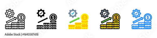 Revenue Optimization icon multiple style 