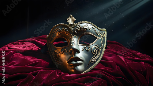 carnival circus mask on black background romeo and juliet