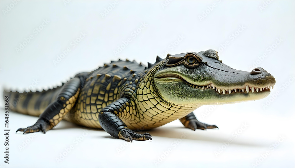 Fototapeta premium crocodile isolated on white background