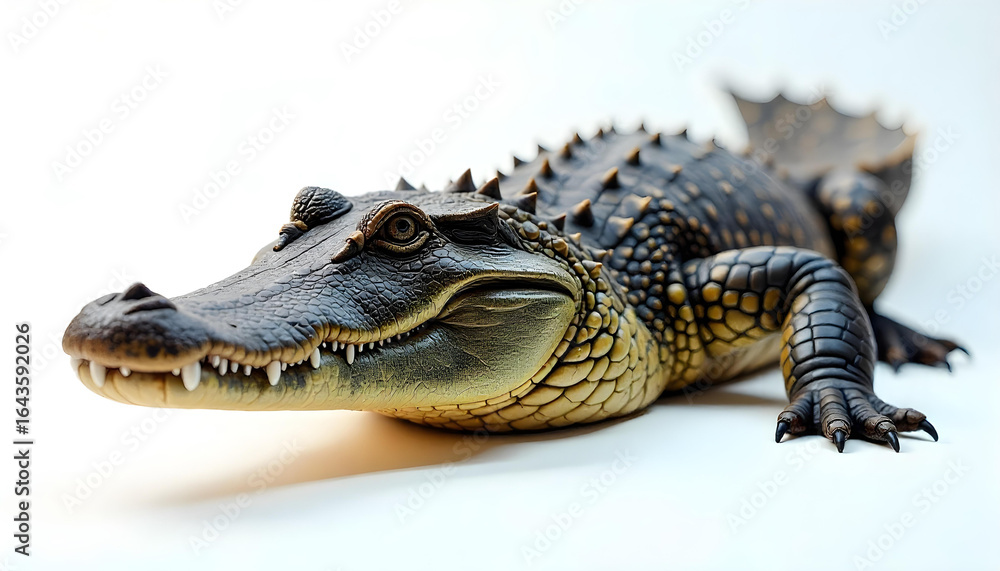 Fototapeta premium crocodile isolated on white background