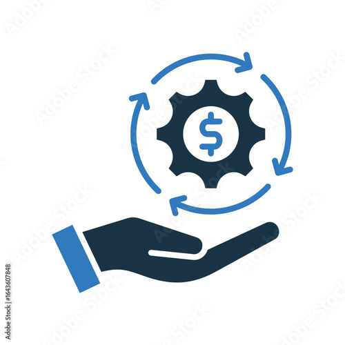 Revenue Generation mixed color icon